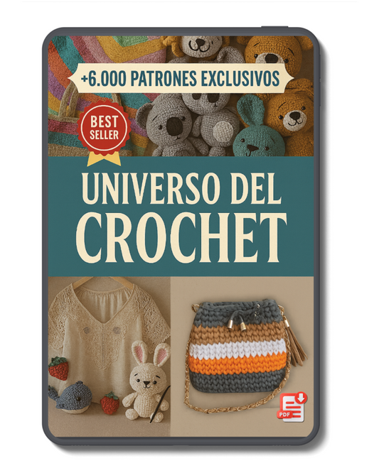 Universo del Crochet: Libro digital con +6000 Patrones + Regalos Exclusivos